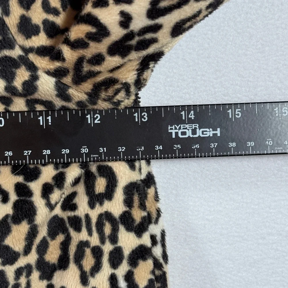 Gymboree Faux Fur Jacket Girls 2T-3T Leopard Print‎ Hooded Ears Pink Lining Coat